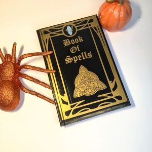 Decorative witch book of spells